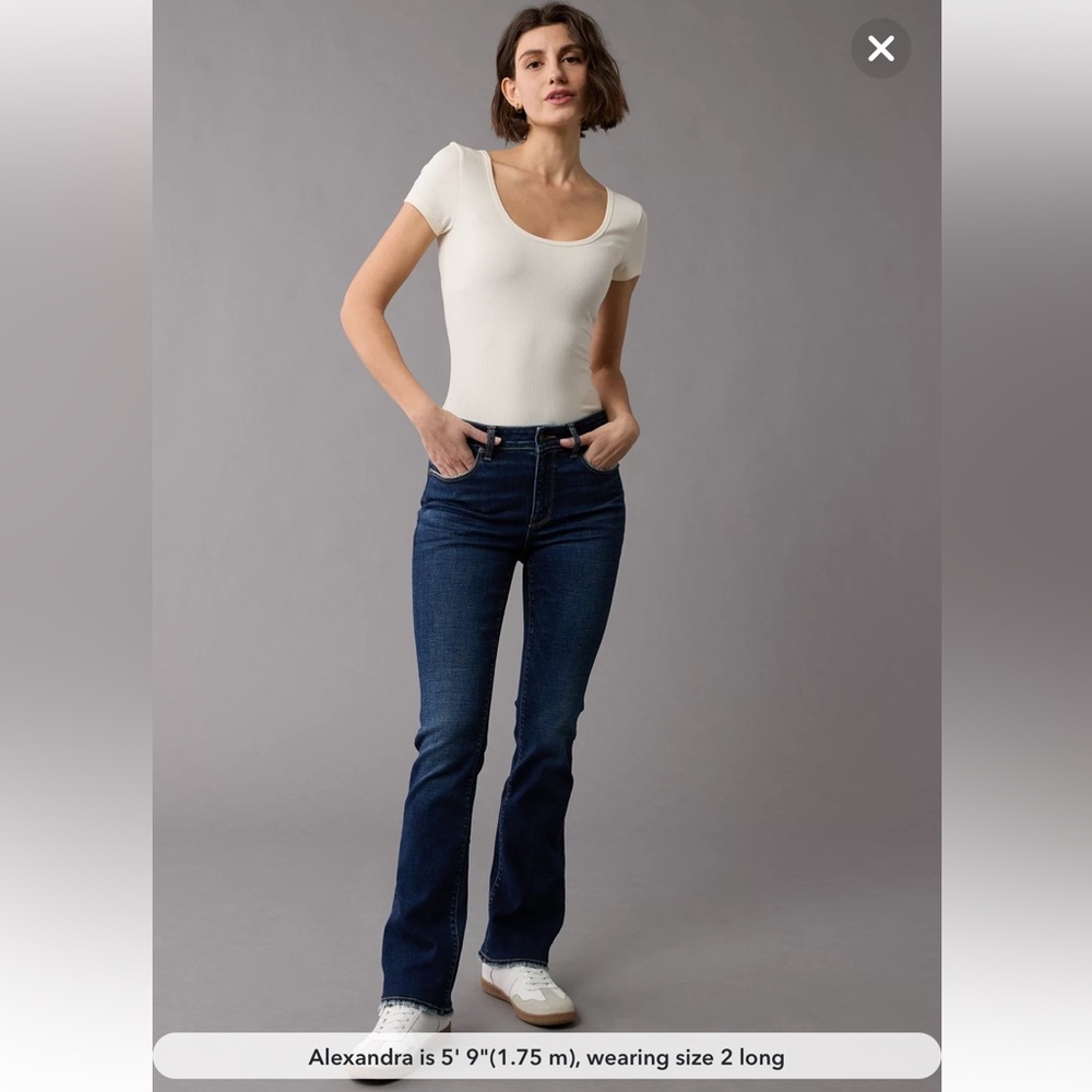 AE Next Level High-Waisted Skinny Kick Jean